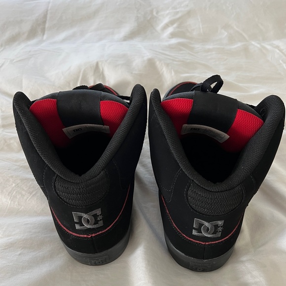 DC Pure High-Top Red Black Size 13 - Picture 4 of 5